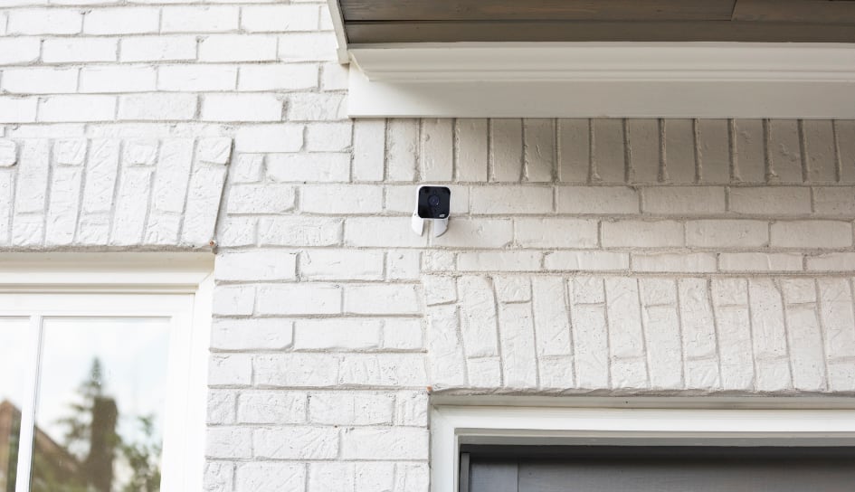 ADT outdoor camera on a Evanston home